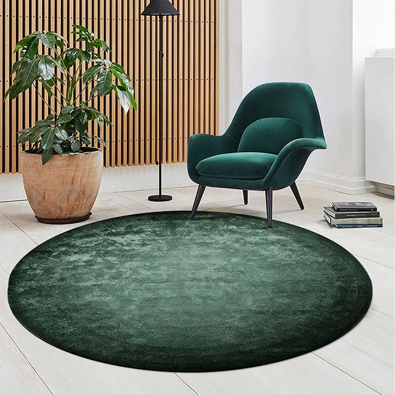 Luxury Nordic Bedroom Decor Plush Carpet Large Area Round Cloakroom Rug Washable Non-slip Mat Minimalist Carpets for Living Room