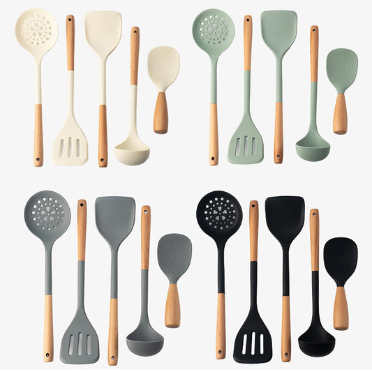 5pcs Silicone Kitchen Utensils Set