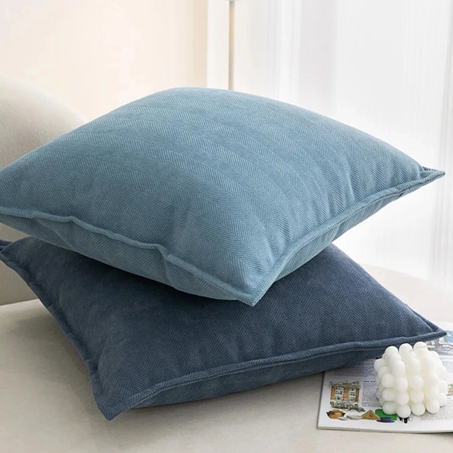 Pillow Covers with Elegant Luxury Cushion Case for Office Home Living Room Bed Sofa Decor