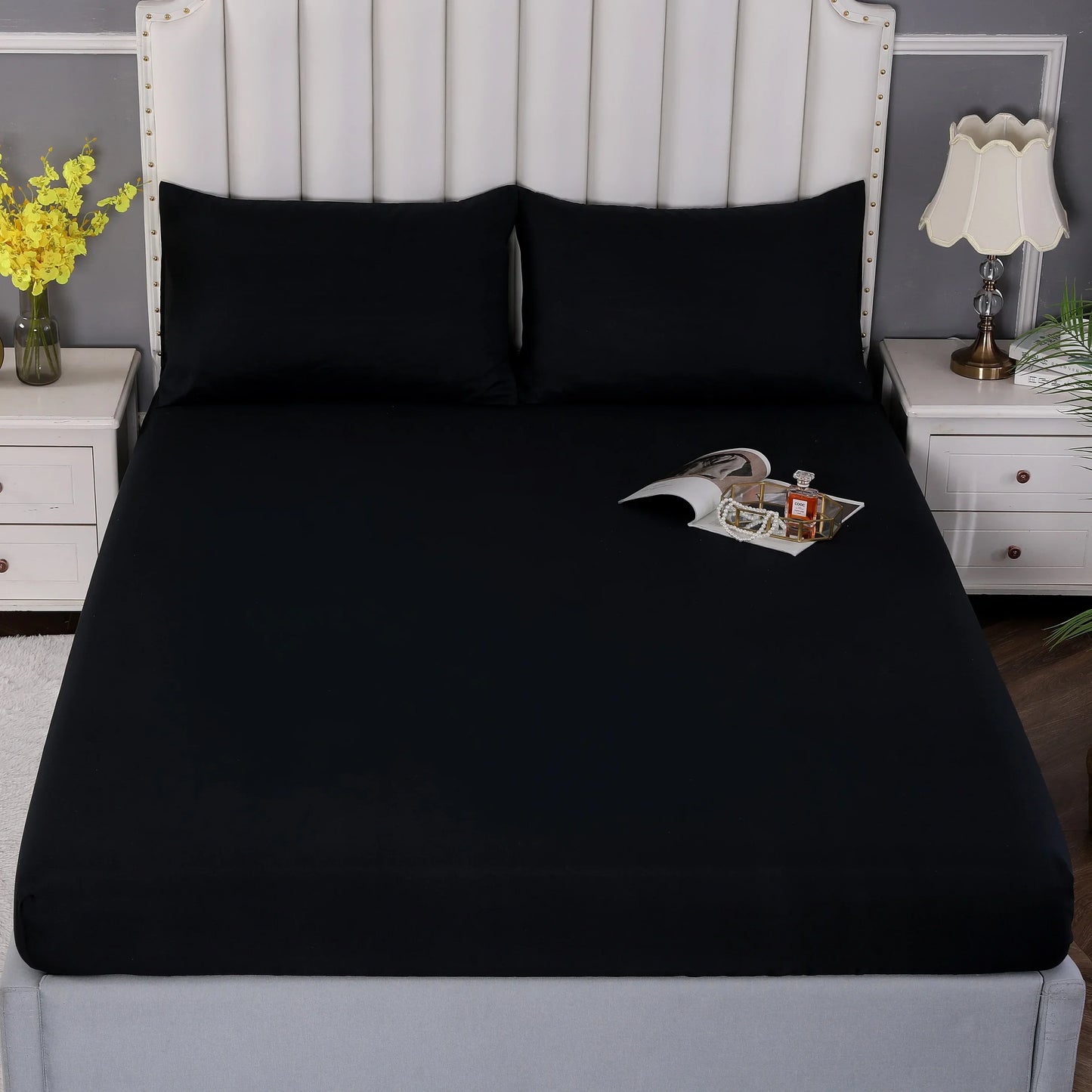 Anti-Bacteria Fitted Sheet Mattress Protector WaterProof Bed Sheet Cover Bedbug Mattress Covers For Baby Elder Dirt Resistant