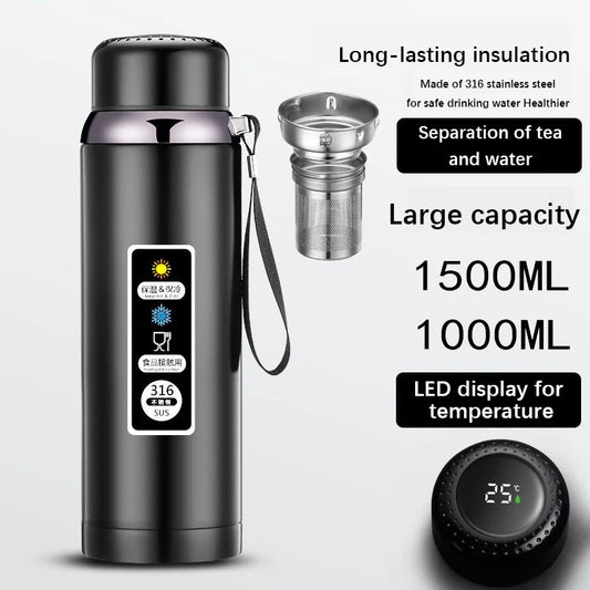 600-1500ml 316 Stainless Steel Thermos Bottle