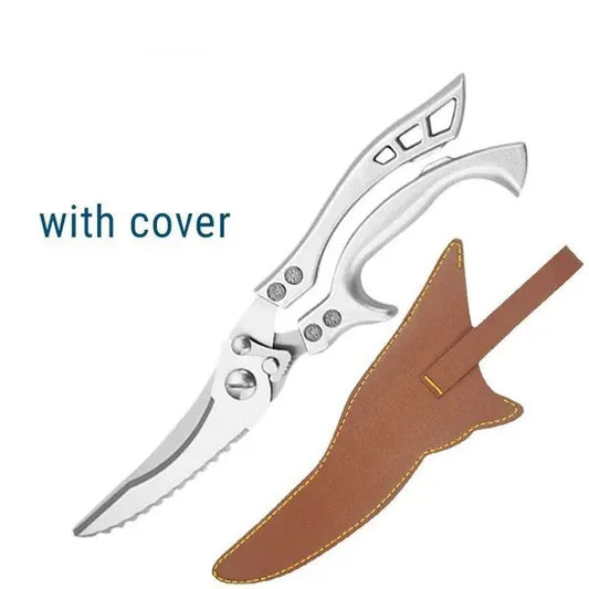 Kitchen Scissors Powerful Chicken Bone Scissors Large Stainless Steel Multifunctional Scissors