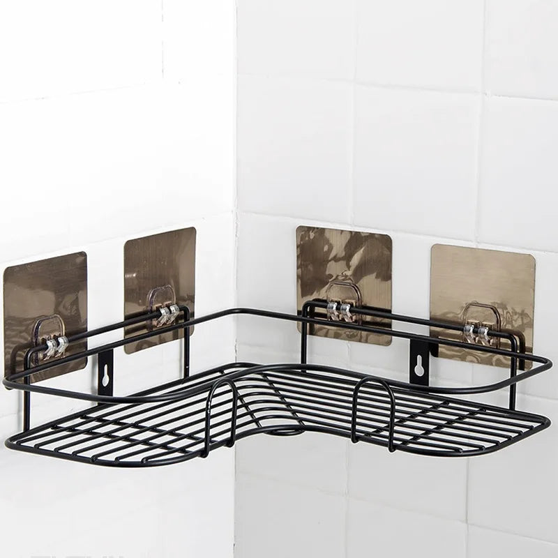 Waterproof Strong Adhesive Hook Shelf Sticker en Sticking