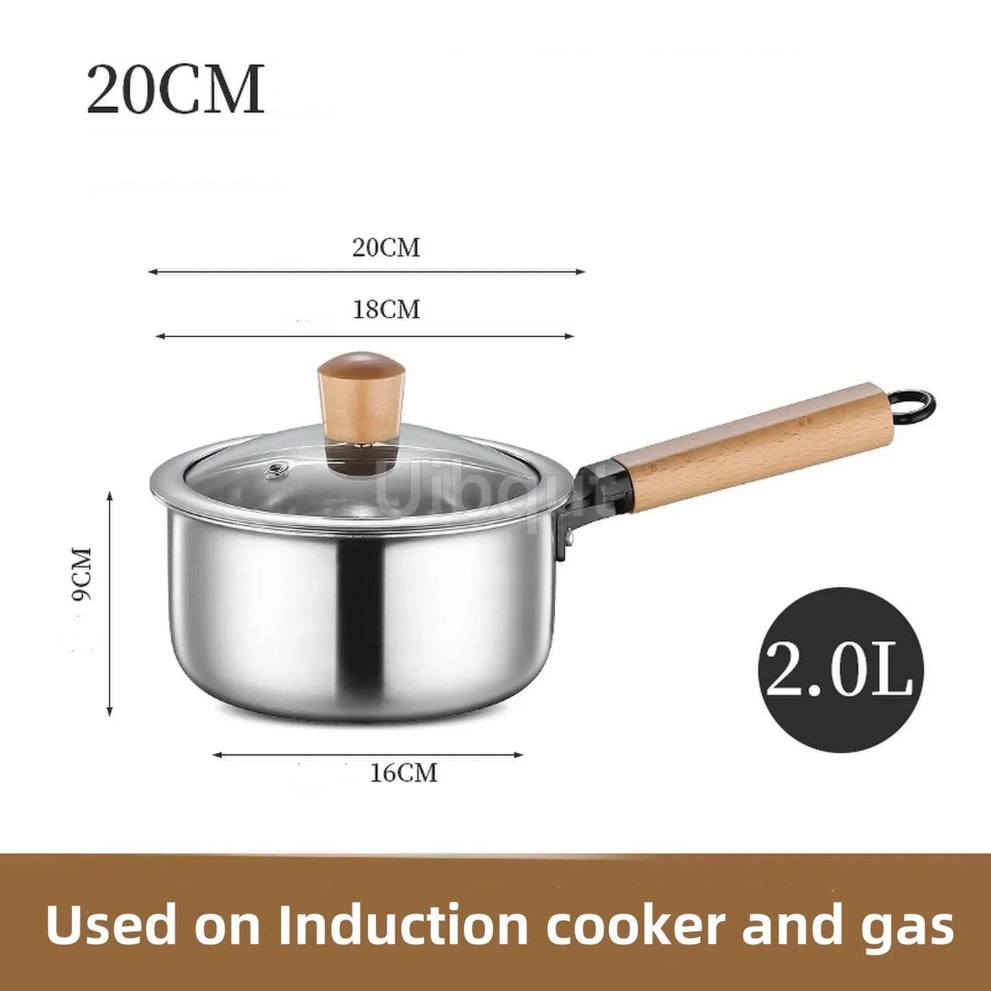 Stainless Steel pot Double Bottom Soup Pot Nonmagnetic Cooking Multi purpose Cookware Non stick Pan Gas cooker used pot hot pot
