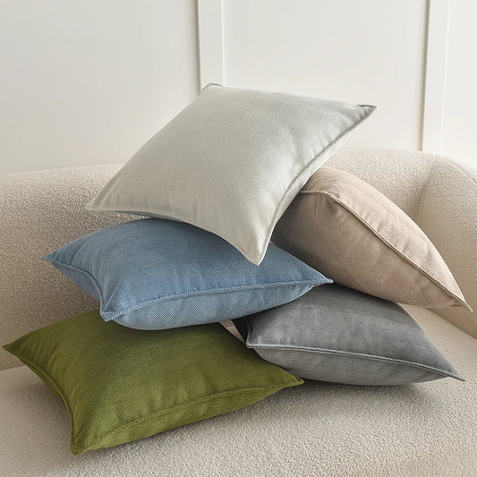 Decorative Pillow Covers Soft Chenille Couch