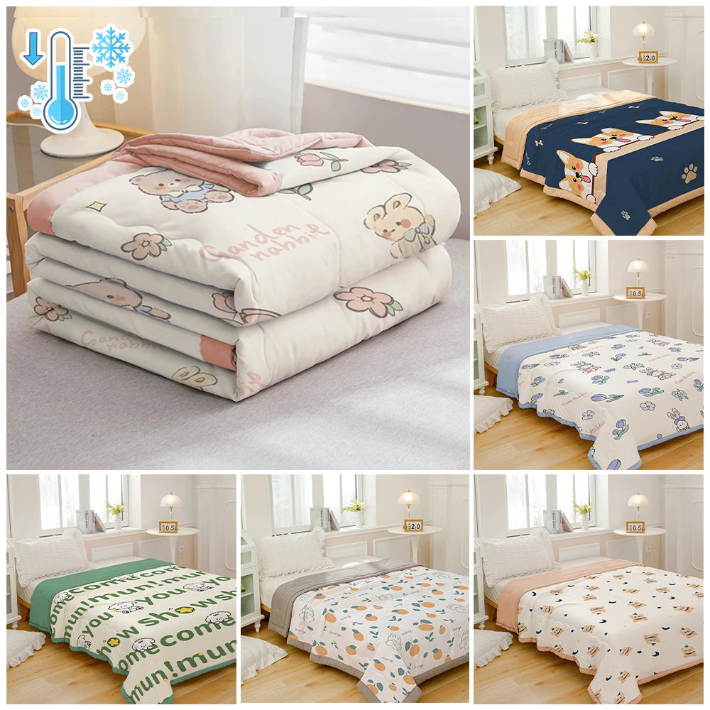 YanYangTian Summer Thin Quilt Comforter Soft