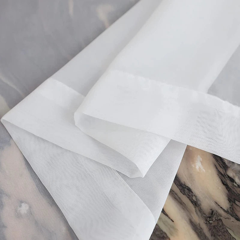 Europe Solid White Curtain Window Sheer