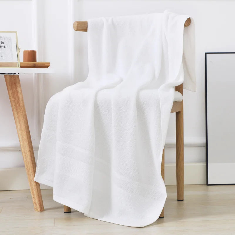 Cotton bath towel, bath wrap, household couple, soft and absorbent adult beach towel, not easy to shed wool, gauze bath towel