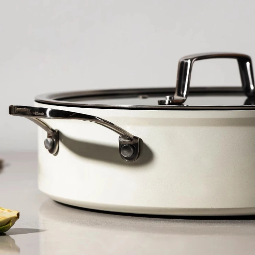 Pot Set Full Set  Non-Stick Pan Soup Pot Frying Pan 3-Piece Gas Induction Cooker Special Use Cookware Cooking Pots Set