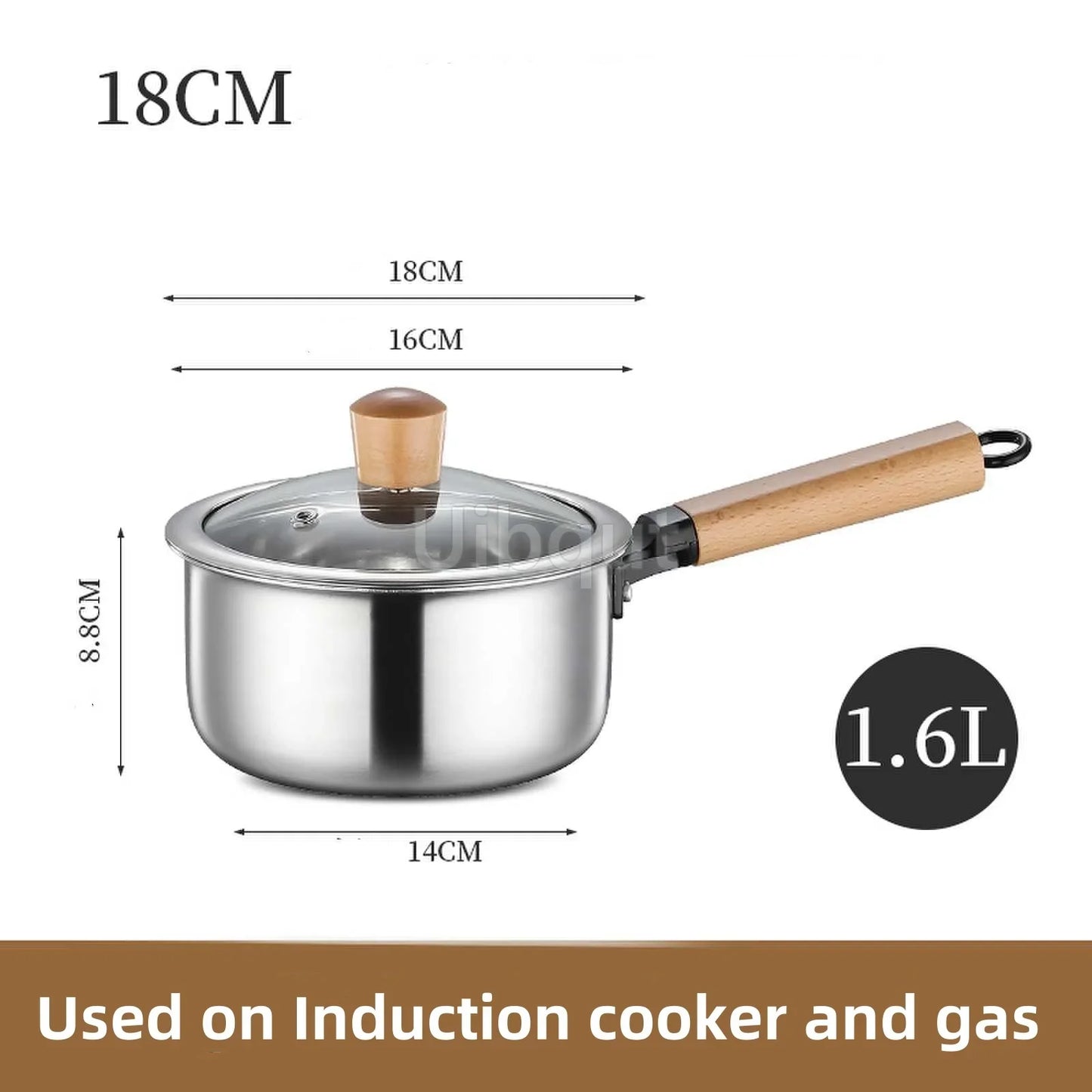 Stainless Steel pot Double Bottom Soup Pot Nonmagnetic Cooking Multi purpose Cookware Non stick Pan Gas cooker used pot hot pot