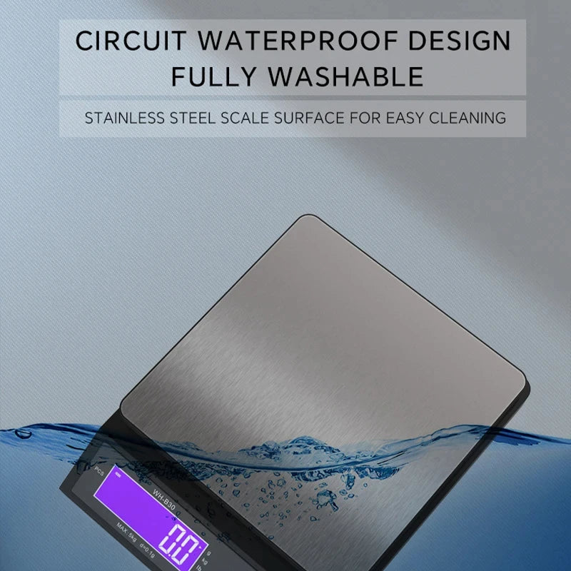 Digital Electronic Kitchen Scale Waterproof