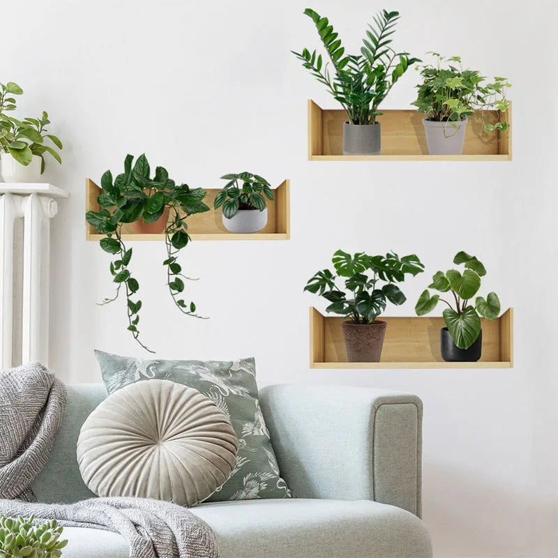 Decorative Wall Stickers for Living Room Green Plant P