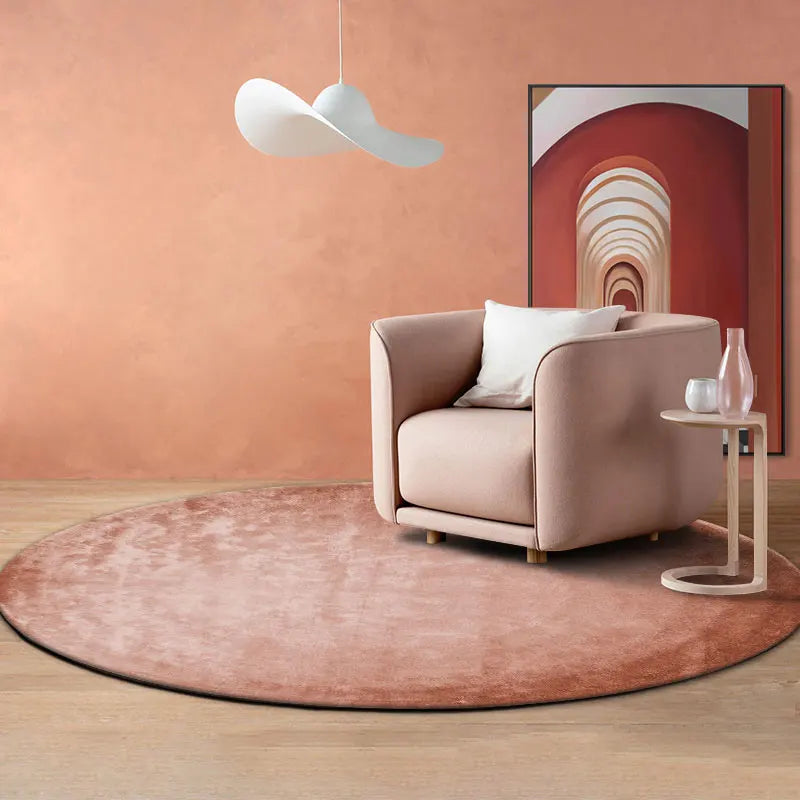 Luxury Nordic Bedroom Decor Plush Carpet Large Area Round Cloakroom Rug Washable Non-slip Mat Minimalist Carpets for Living Room