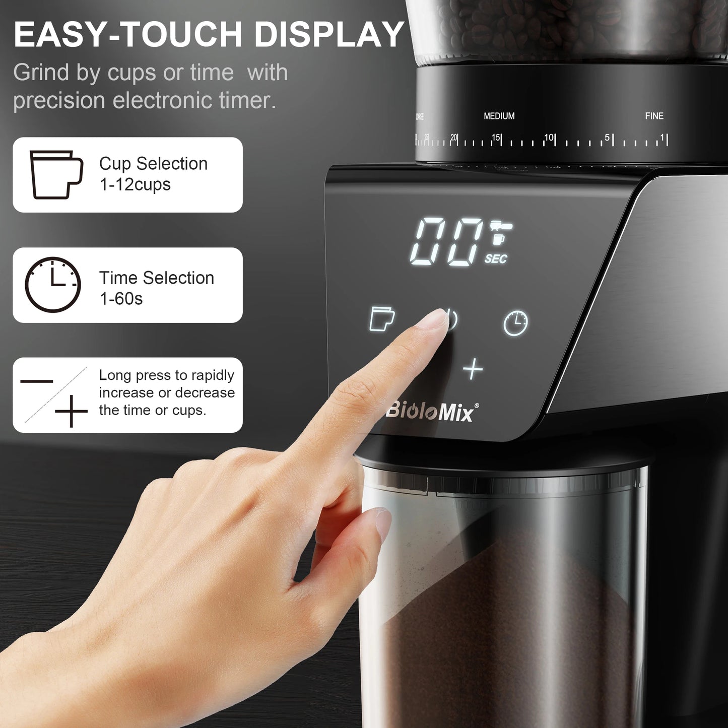 Electric Coffee Grinder for Espresso