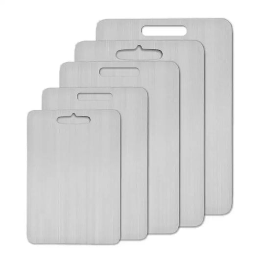 Titanium Cutting Boards for Kitchen Stainless Board 304 Steel Thickened Double Sided Food Chopping