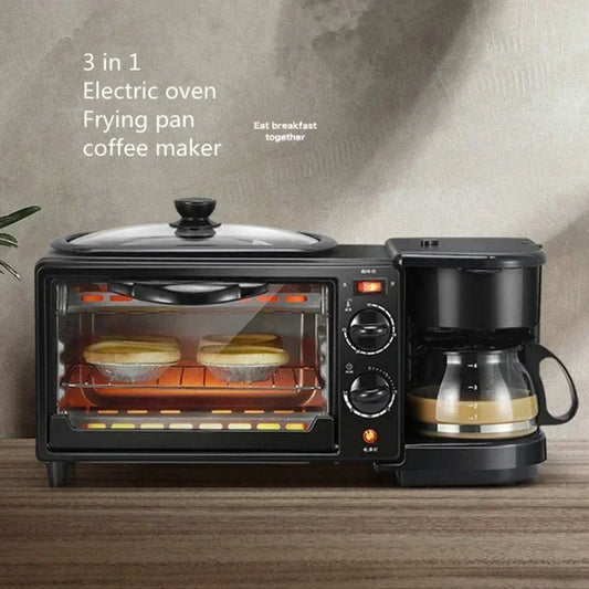 3 In 1 Breakfast  Machine  Bread Toaster Electric Oven