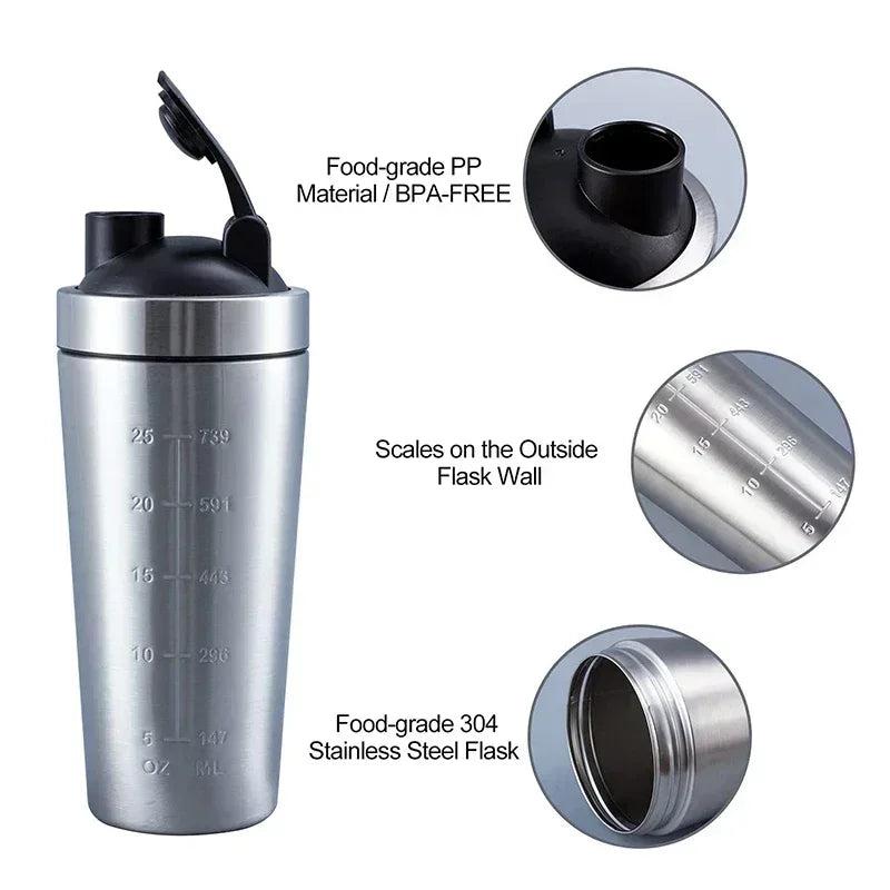 Protein Shaker Cup Portable Fitness