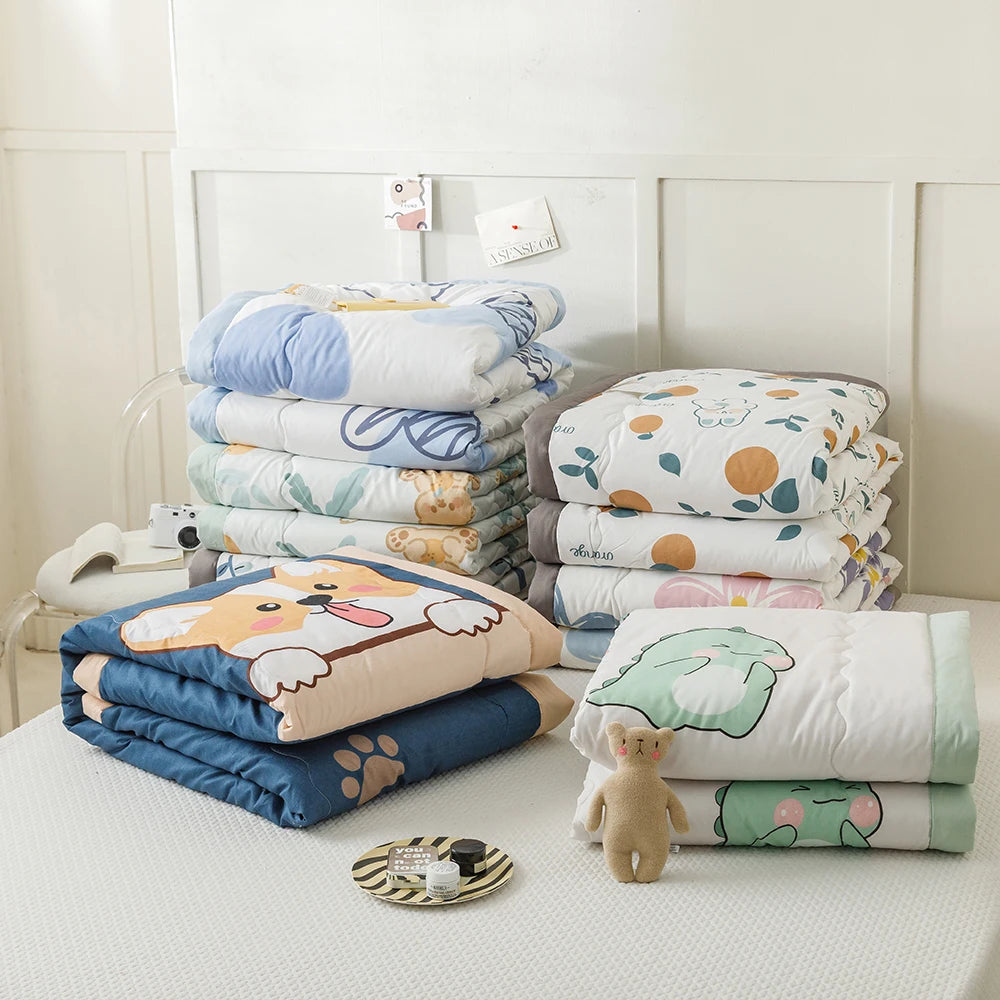YanYangTian Summer Thin Quilt Comforter Soft