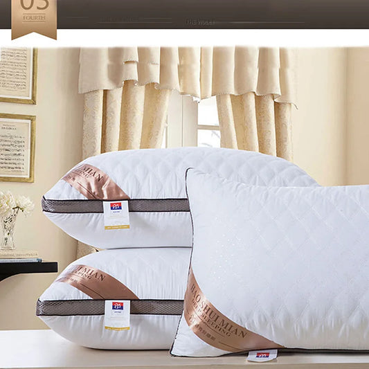 Quilted Feather Velvet  Pillow Almohada